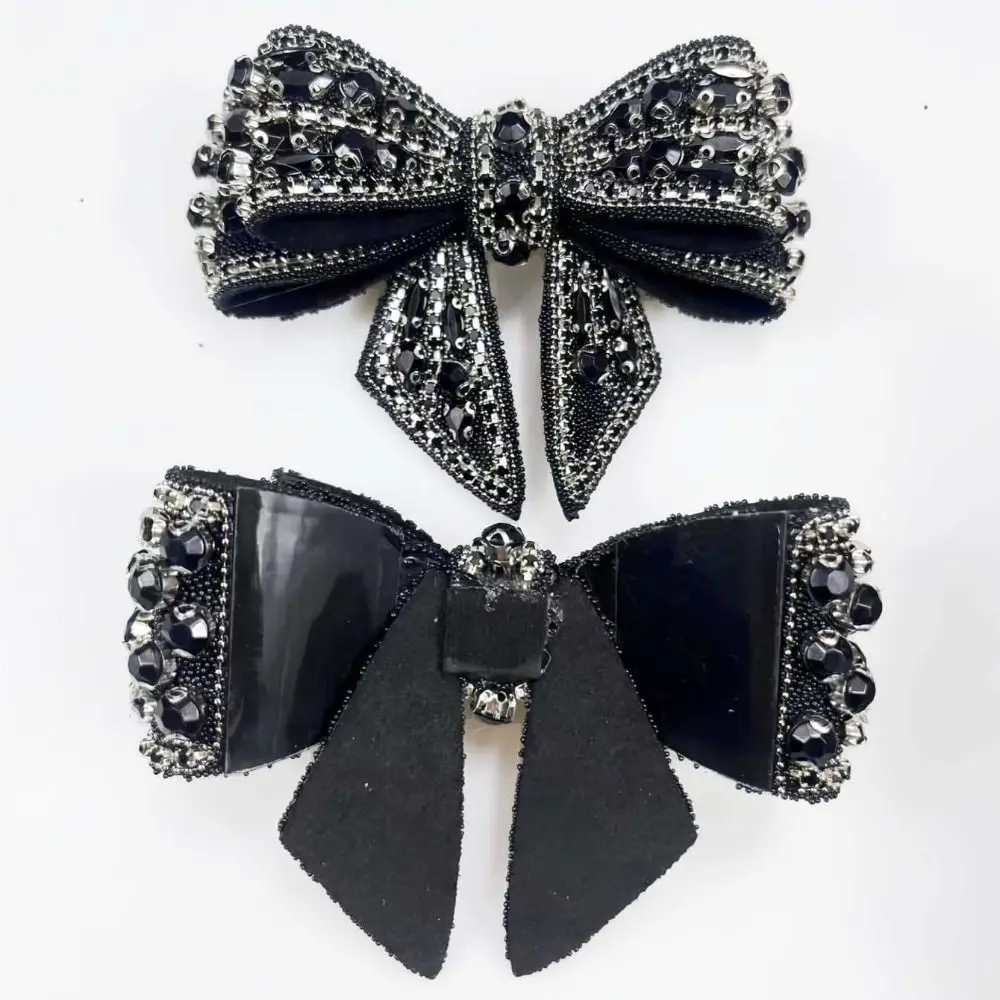 Handmade Rhinestone Shoes Decorations Shiny Bow Shoes Buckle Accessories Shoes Flower Jewelry Women