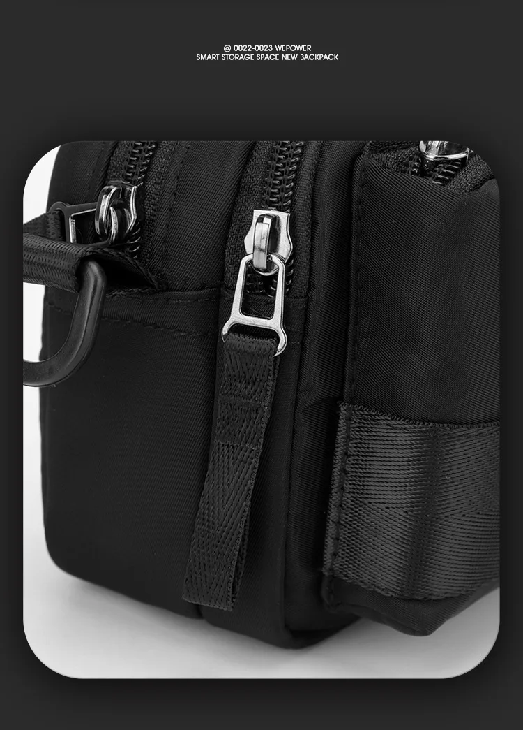 Men's Messenger Purse Lightweight Simple Shoulder Bag Small Casual Waist Pack Multi Pocket Casual Portable Bag