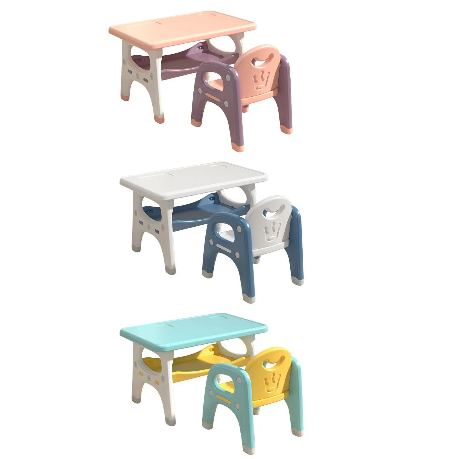 Kids Drawing Table and Chair Set Child Desk and Chair Set for Reading Gift