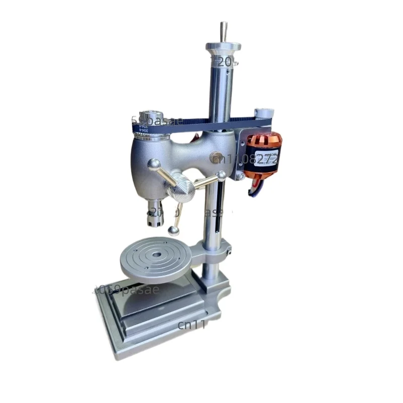High-precision Mini Bench Drill Watchmaker Tools Drill Head ER11 Clamp Brushless Motor Metal Precision Watch Punching Machine