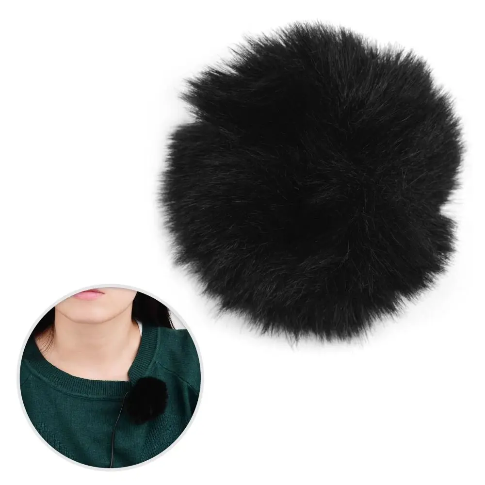 1Pcs Elastic Microphone Windshield Wind Muff Fit 0.5-1.5cm Mic Furry Fur Comfortable Soft Microphones Cover