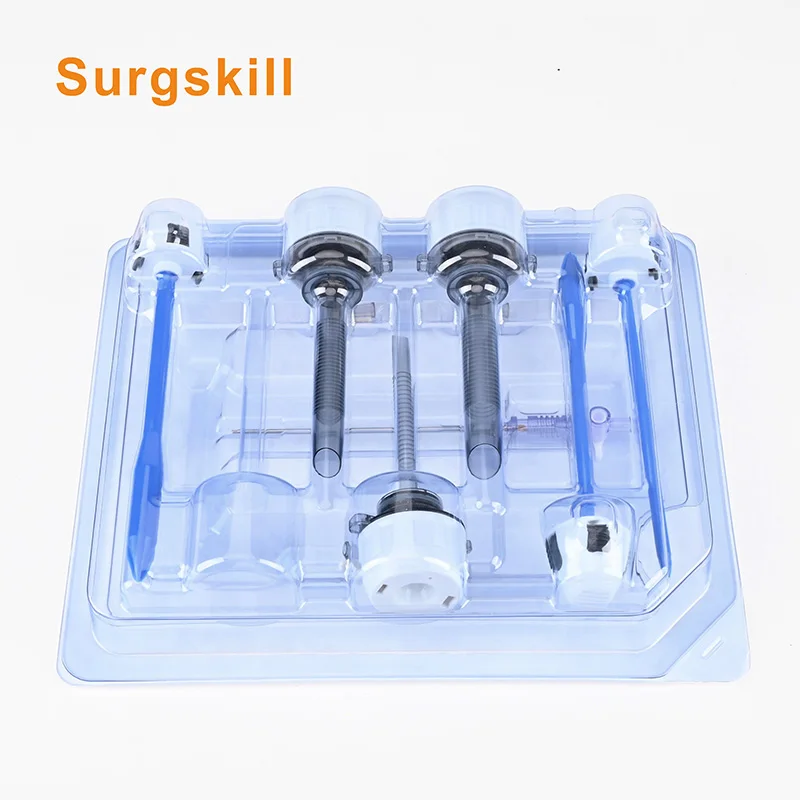 Medical Sterile Disposable Trocar Set 5mm+10mm+12mm with Veress Needle for Laparoscopic Surgery and Inspection