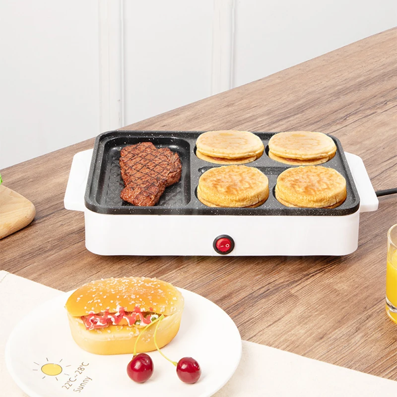 3 in 1 Breakfast Machine Bread Maker Toaster Electric Mini Oven Fried Egg Burger Machine Kitchen Cooking Roti Maker Household