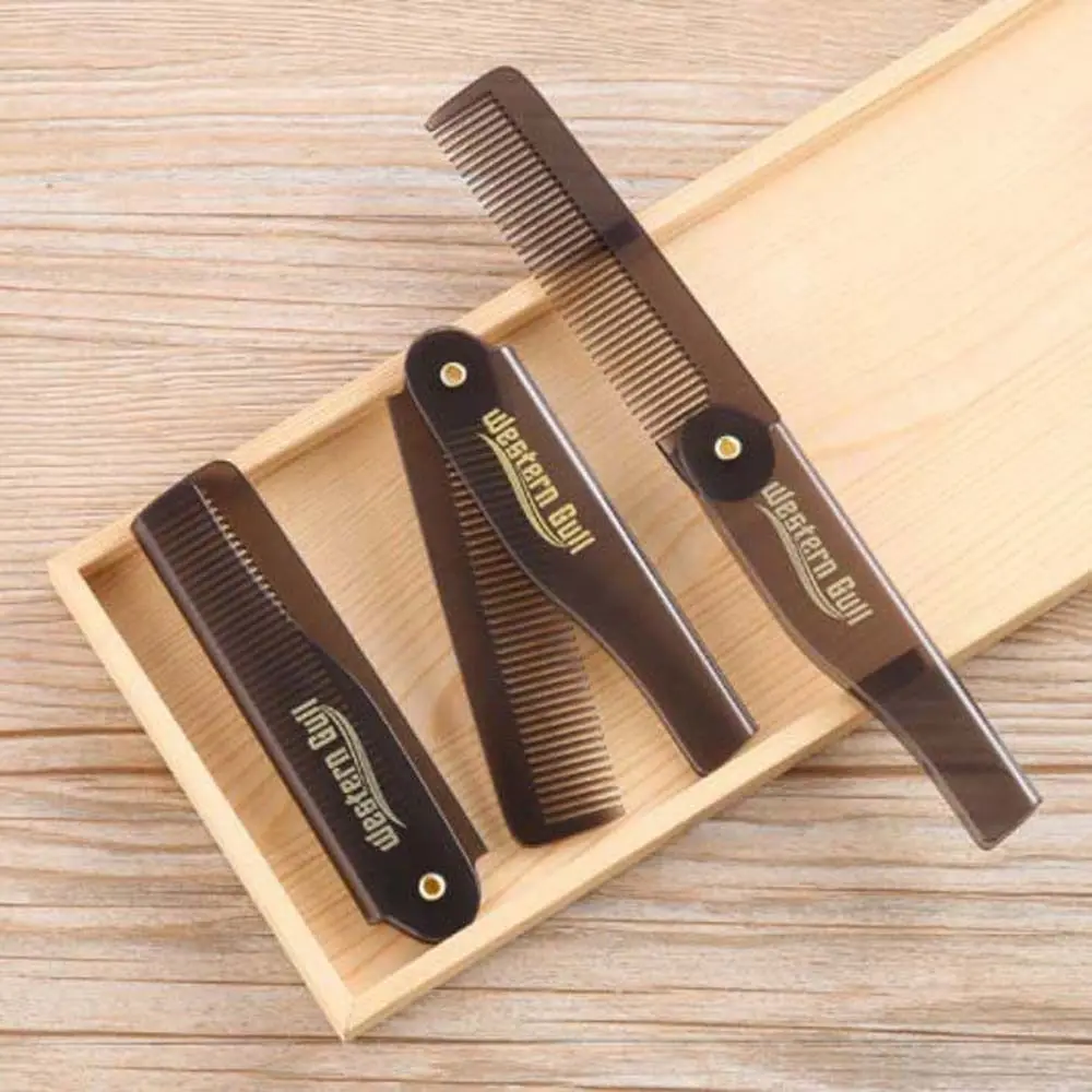 

Travel Pocket Size Hair Accessories Hairdressing Hair Styling Tool Oil Head Comb Men Hair Brush Folding Comb