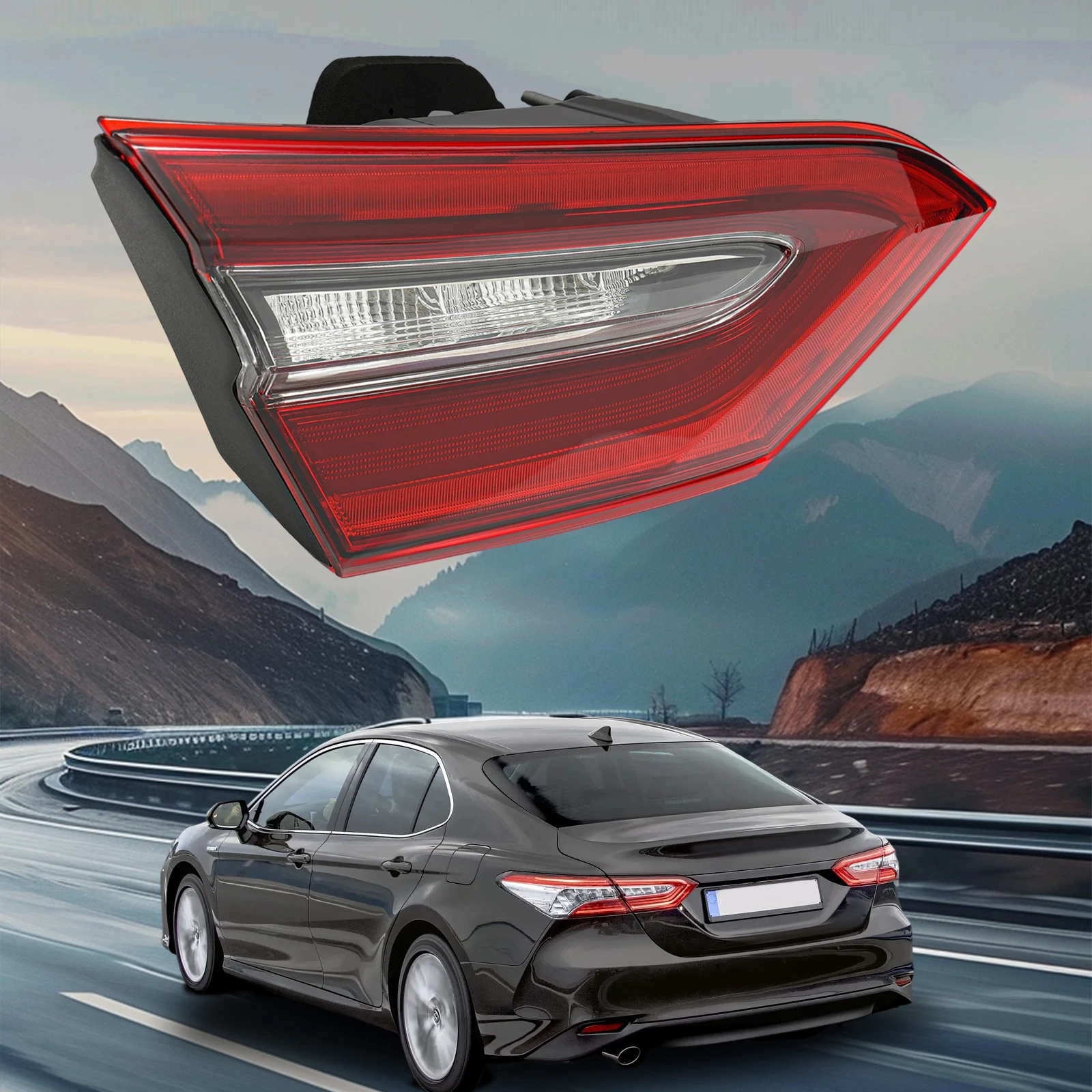 

Подходит для Toyota Camry XSE XLE 2021-2024 гг., внутренний задний фонарь, светодиодный задний фонарь, водительская левая сторона, внутренний задний фонарь