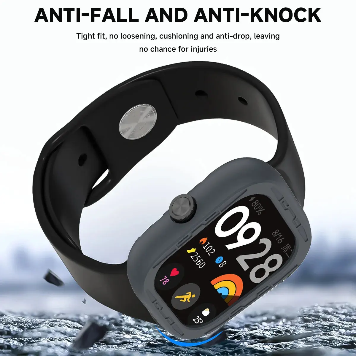 Silicone Case for Redmi Watch 5 Smartwatch Accessories Colorful Anti-Scratch Bumper TPU Protective Shell Cover For Redmi Watch 5