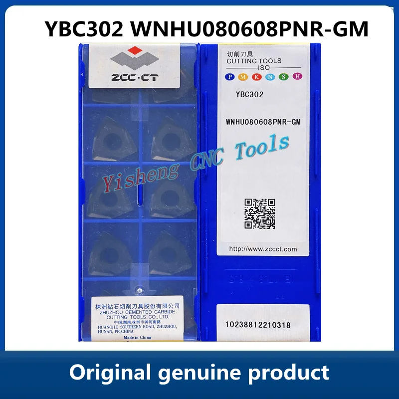 ZCC-cuchilla de aleación de WNHU080608PNR-GM CNC, herramienta de corte de carburo, YBG205, YBC302, YB9320, YBM253, YBD152, WNHU