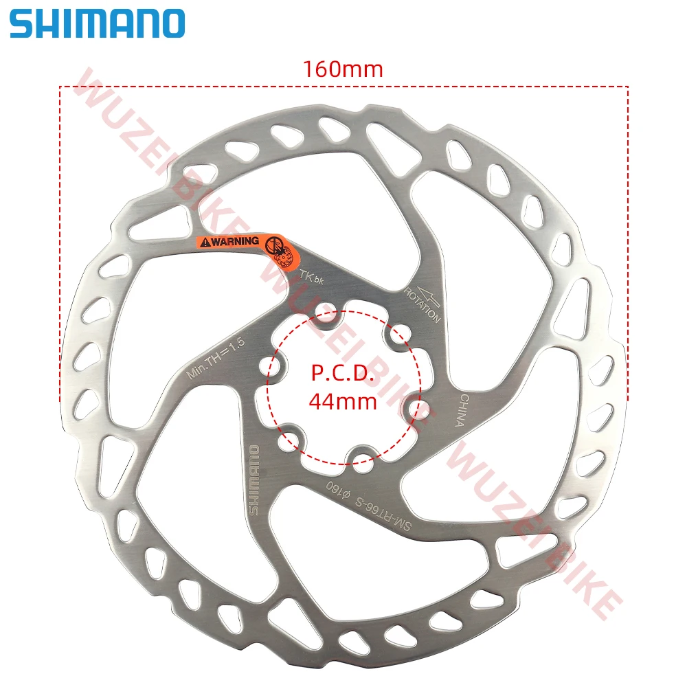 SHIMANO RT66 6-Bolt Disc Brake Rotor 203/180/160mm For Deore M6100/SLX M7100/XT M8100 Resin/Metal pad Disc Brakes MTB Rotor