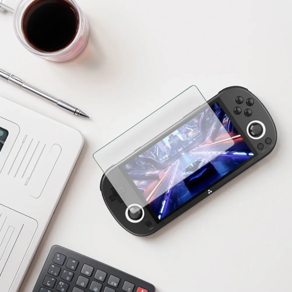 ل Trimui الذكية برو لعبة وحدة التحكم واقي للشاشة فيلم المضادة للخدش الزجاج المقسى فيلم شاشة المقسى فيلم لعبة الملحقات