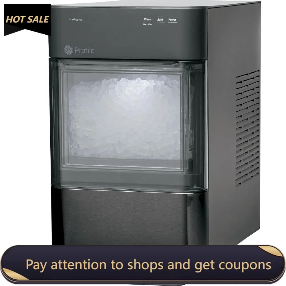 

Chewable Crunchable Countertop Nugget Ice Maker，Scoop included，38 lbs in 24 hours，Pellet Ice Machine with WiFi & Smart Connected