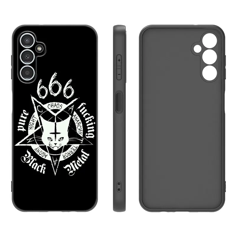 Devil Satan 666 Case For Samsung A13 A22 A24 A32 4G A14 A23 A25 A34 A52S A53 A54 A73 5G A11 A12 A31 A33 A50 A51 A70 A71 A72