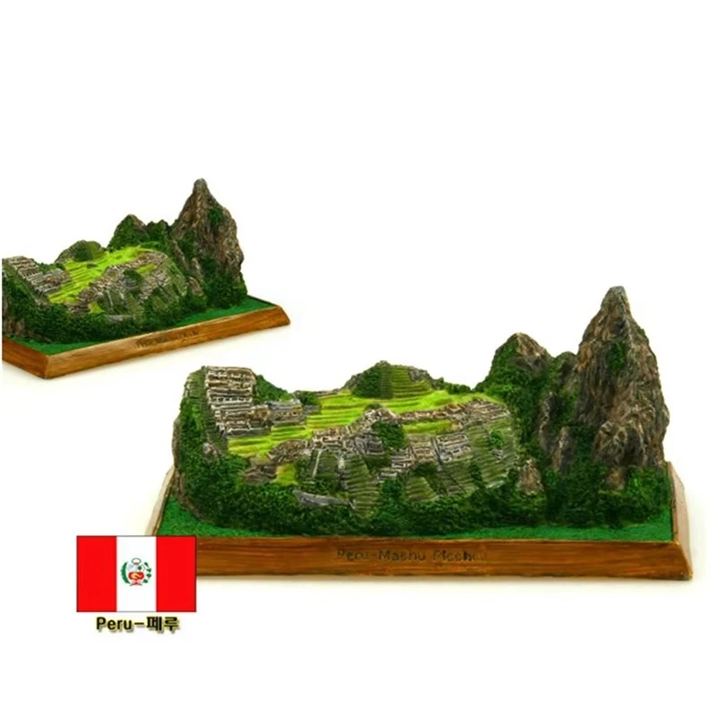 

Hot Sale Peru Machu Picchu Creative Resin Crafts World Famous Landmark Model Tourism Souvenir Gifts Collection Home Decor