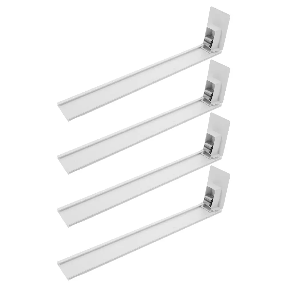 

4pcs Shelf Pusher Integrated Rail Automatic Drink Dispenser Booster for Supermarket Convenience Store Beverage Organizer