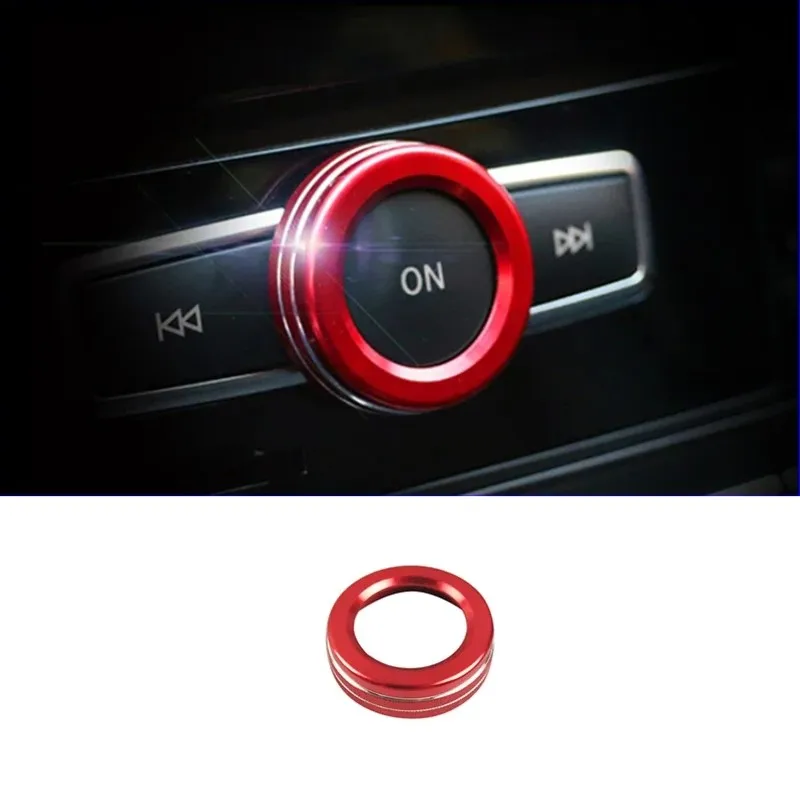 For Mercedes Benz GLK GLA CLA CLS ML GL A B E Class Car Volume Knob Cover Decoration Aluminium Alloy Trim Interior Accessories