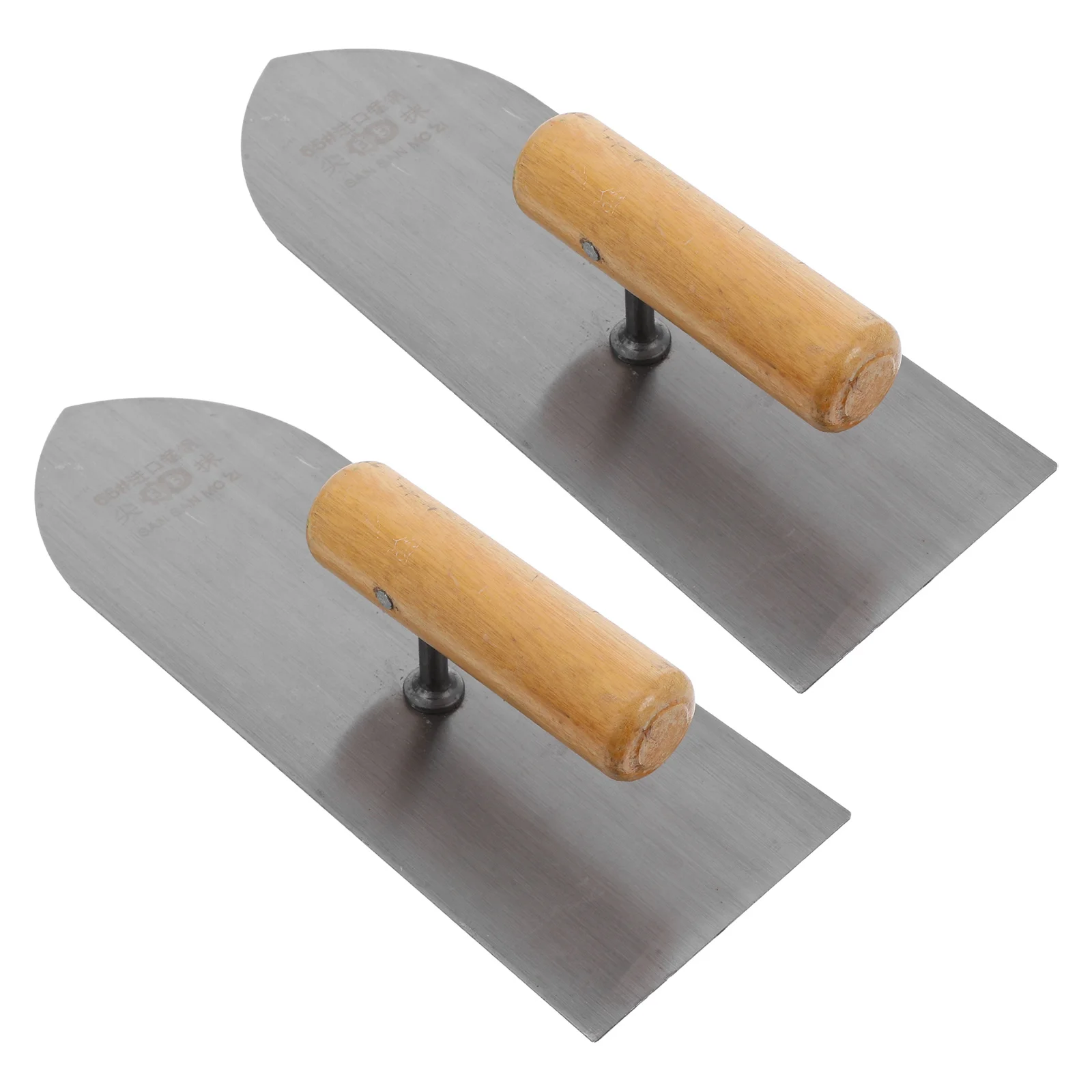 

2Pcs Drywall Smoothing Tool Sturdy Metal Plaster Trowel Handheld Spatula for Home Plasterboard
