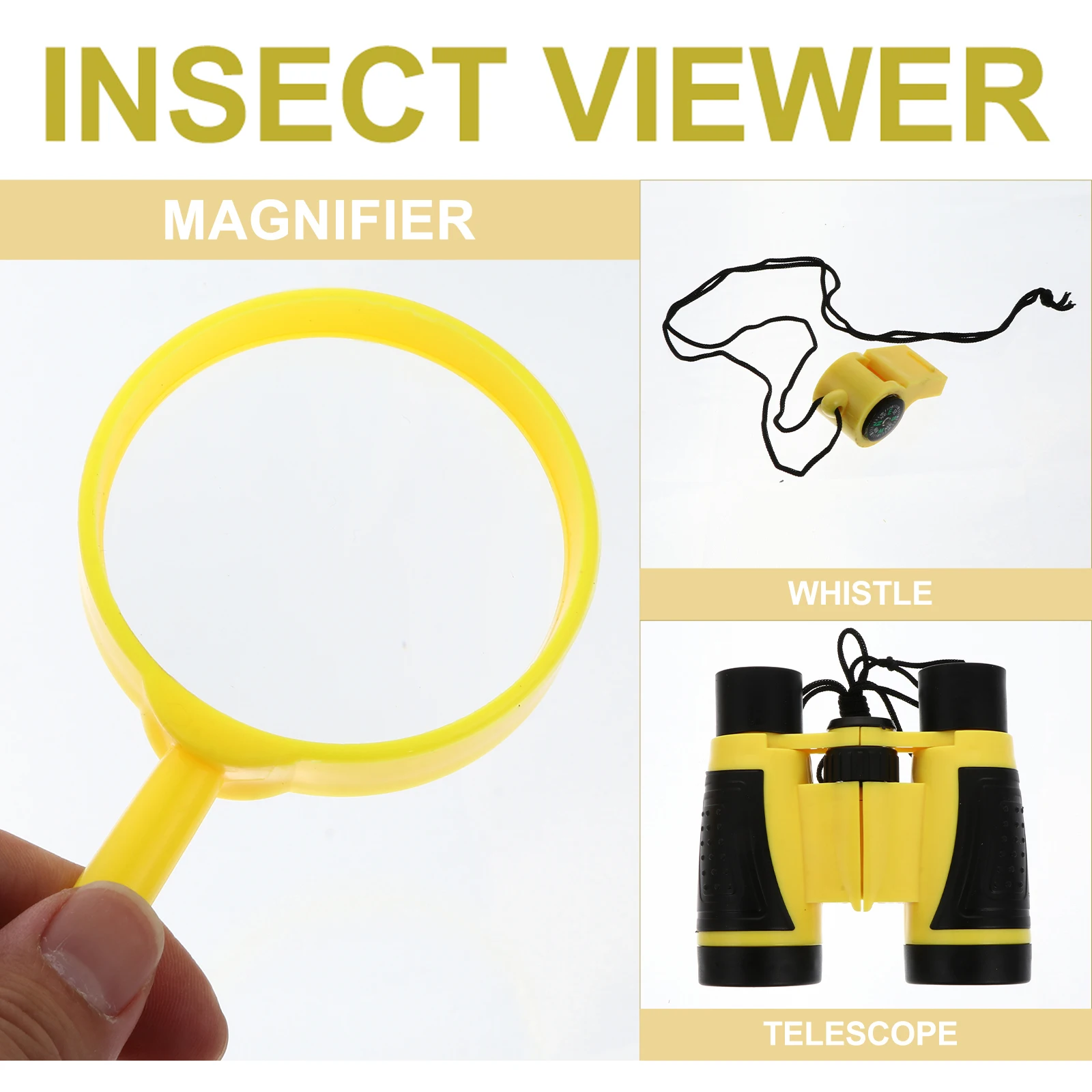 

Insect Observation Exploration Toy Kids Plaything Magnifier Viewer Set Plastic Cloth Material Nature Learning