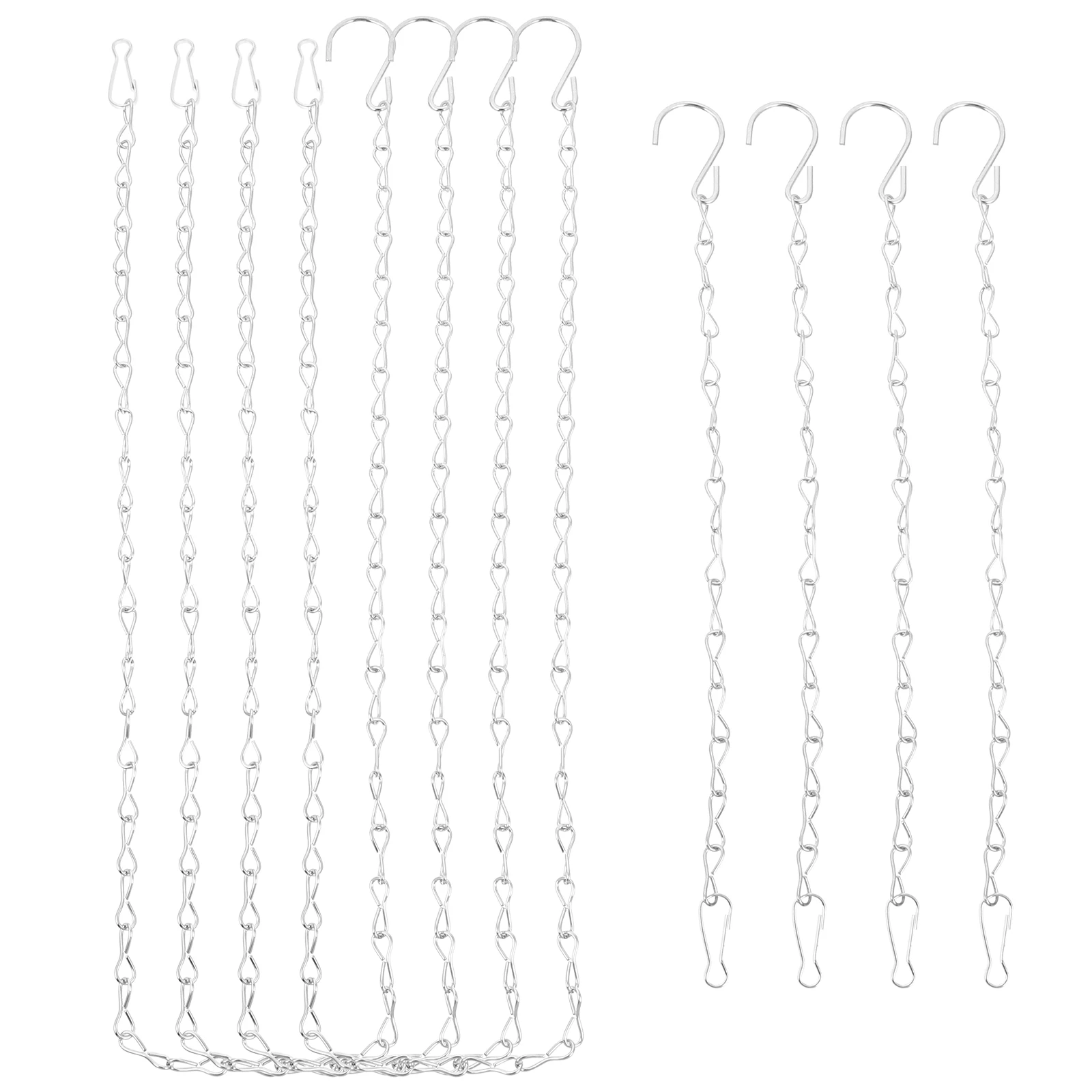 

8Pcs Garden Plant Hangers Hanging Chain for Bird Houses Lanterns Decorative Hook Chains Outdoor Indoor Use Hook Chains
