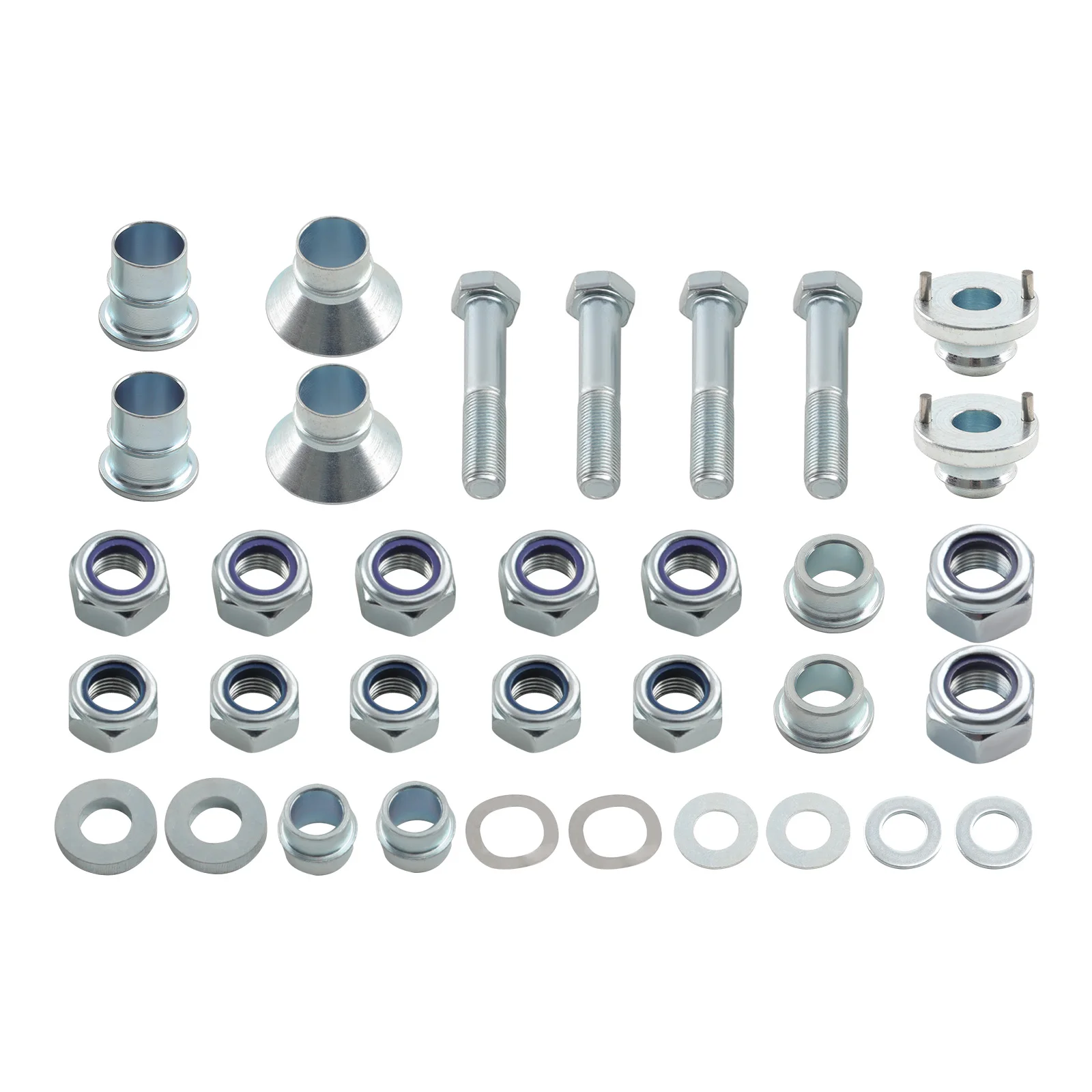 ذراع التحكم السفلي للتوجيه الأمامي طقم زاوية واسعة وصلة شريط التأثير لسيارات BMW E46 #2