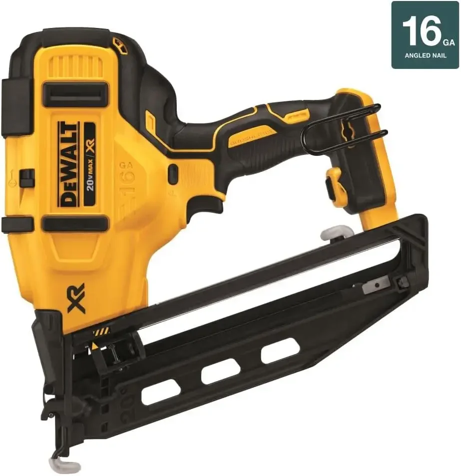 DEWALT 20V MAX* Finish Nailer, Angled, 16GA, Tool Only (DCN660B)