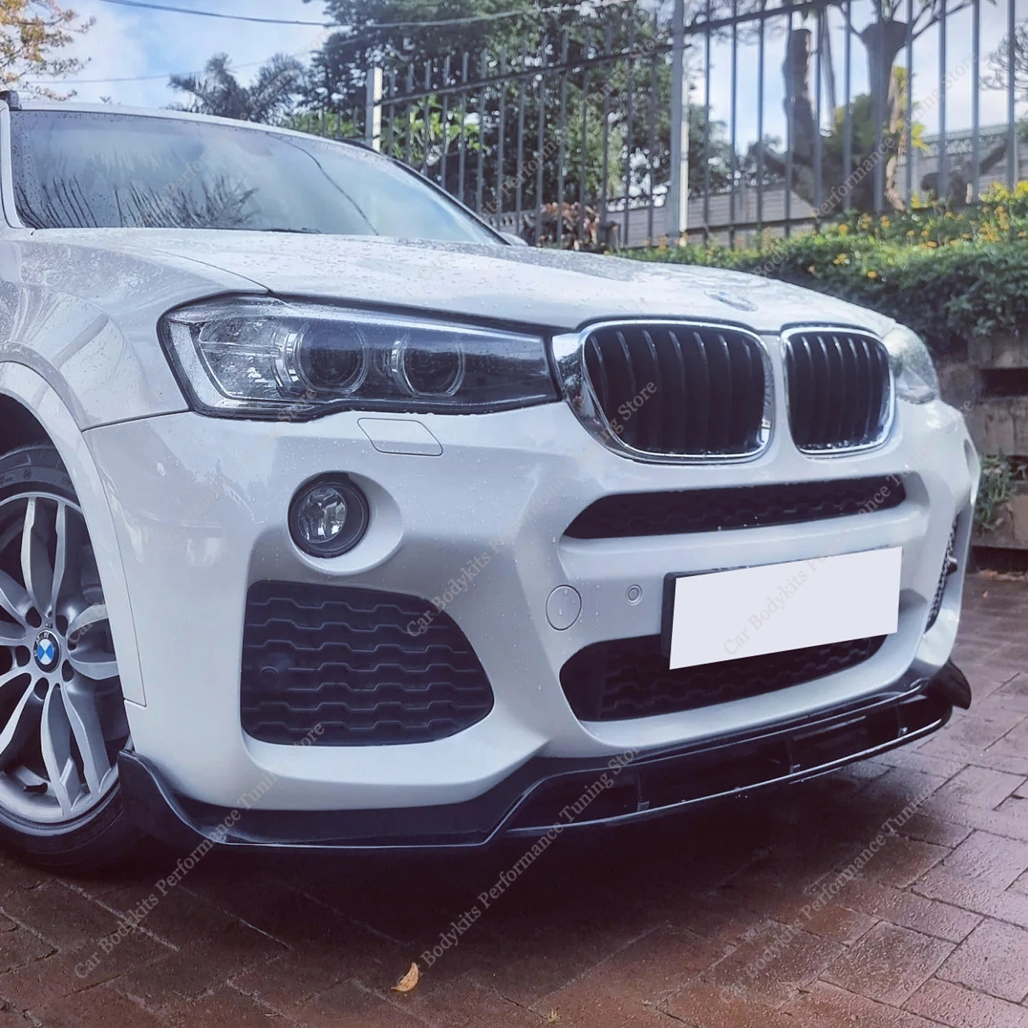 

4Pcs MT Style Front Bumper Splitter Lip Spoiler Diffuser For BMW X3 F25 X4 F26 M Sport 2014-2018 Facelift Bodykits Tuning