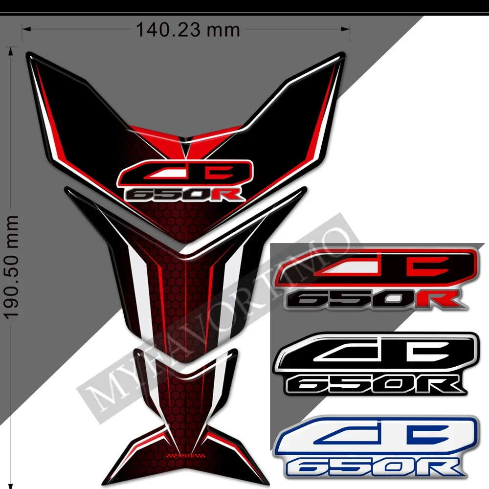 

Tank Pad Protector Motorcycle Stickers Fuel For Honda CB650R CB 650R 3D Protection Emblem Logo Side Cover Font