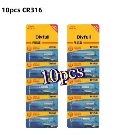 

10-100PCS CR316 Luminous Battery Fishing Float Night Fishing Accessories Tackles Electronic Floats Batteries cr316