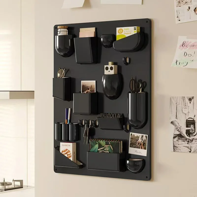 

Storage Rack for Wall Holder Offices Kitchens Organizer Workshops Bathrooms Children's Rooms Different Shapes Size Hooks Clips