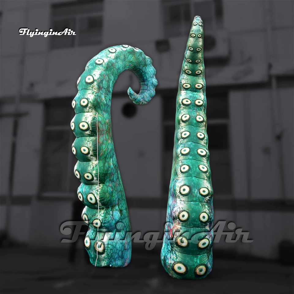 

Simulated Inflatable Squid Tentacle Model Air Blow Up Octopus Arm Balloon With Suckers For Carnival Stage Decoration