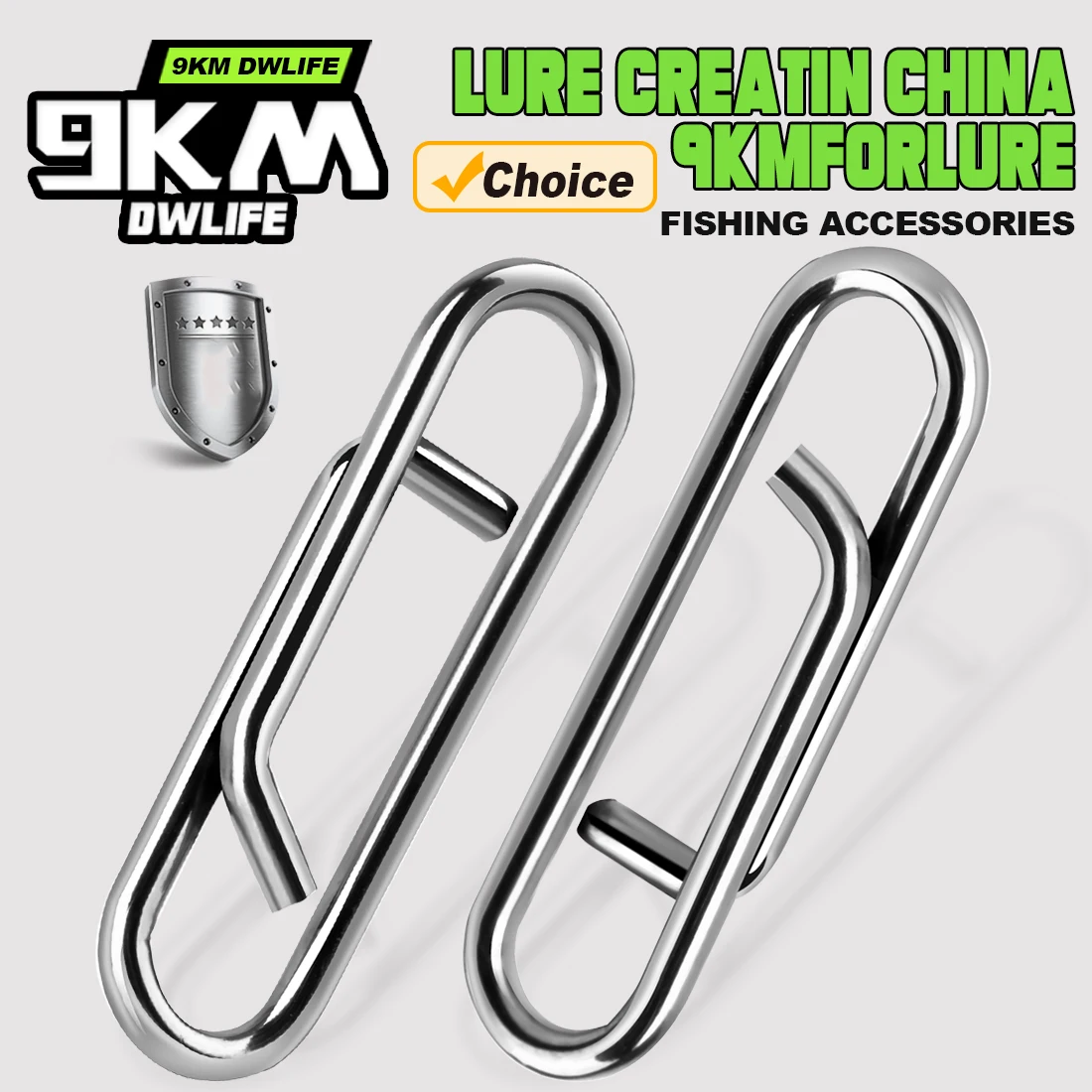 9km 50 pçs snaps de pesca clipe de aço inoxidável pressão de pesca de água salgada velocidade rápida snap conector de isca de pesca