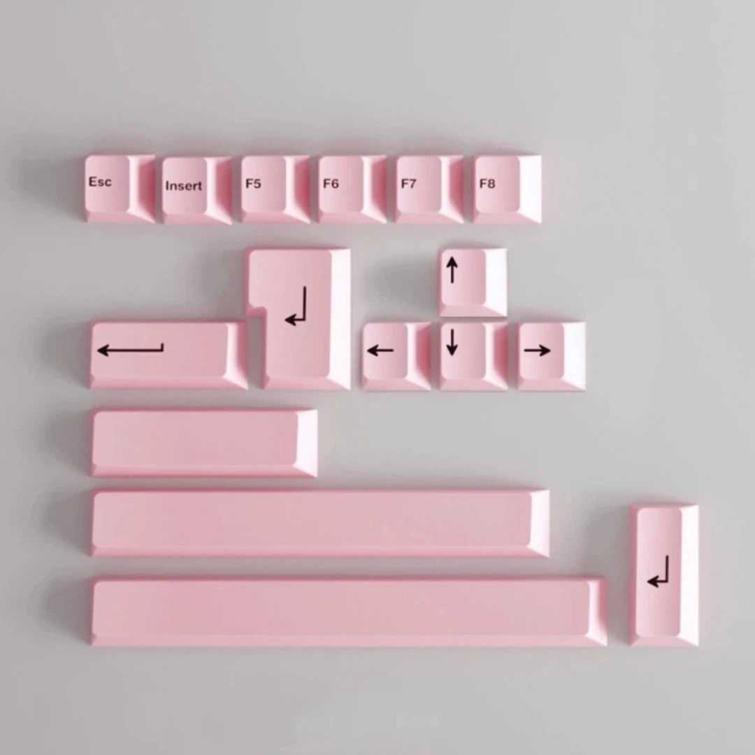 Geekark Keycaps Colorful Supplementary PBT Dye Sublimation Cherry Height for Mechanical Keyboard Game PC AULA F75 Ajazz Mad60he