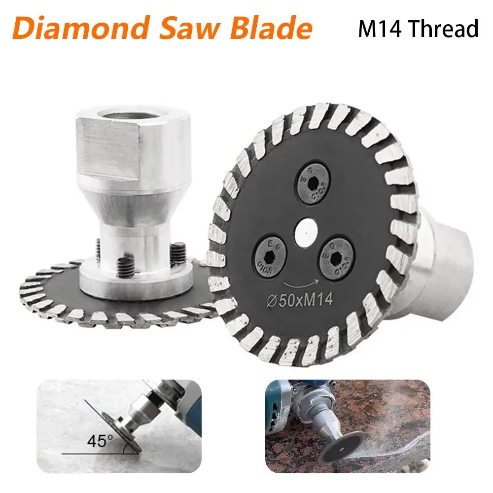 1Pcs 40mm Diamond Saw Blade Removable Flange Wet Use Cutting Disc M14 Thread Ceramic Porcelain Saw Disc