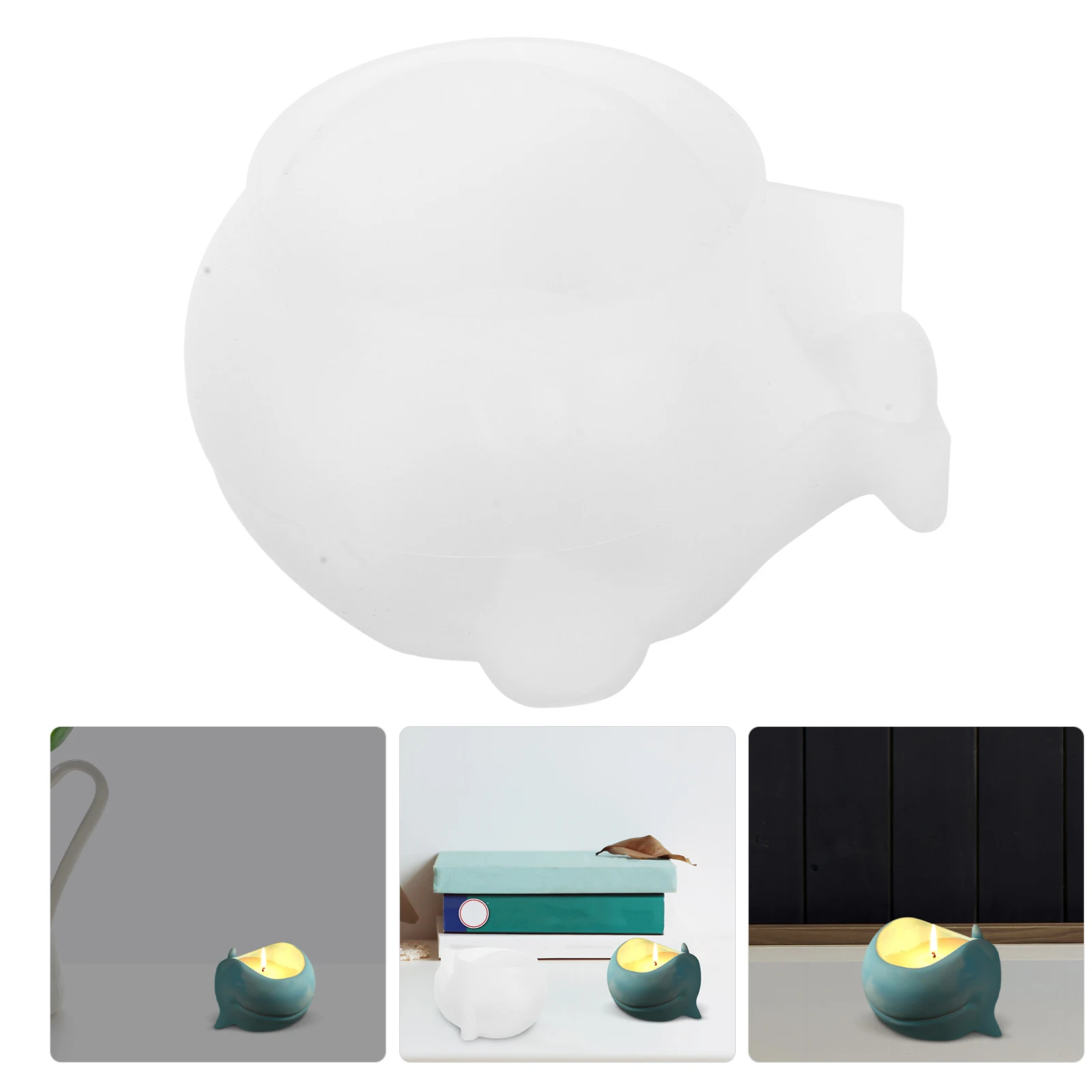 

Whale Jar Mold Storage Container Marine Shape Silicone Molding Process Epoxy for Containers Craft Molds Diy Projects Halloween
