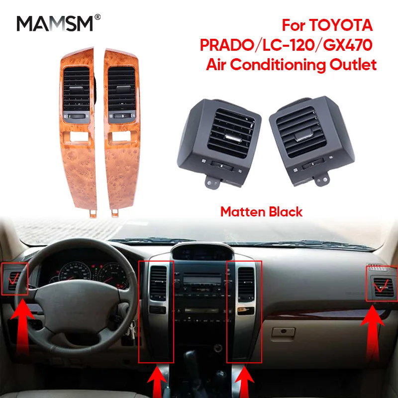 For TOYOTA PRADO LC-120 GX470 2003 2004 2005 2006 2007 2008 2009 Air Conditioning Outlet Rear Seat Anti Dust Outlet Cover