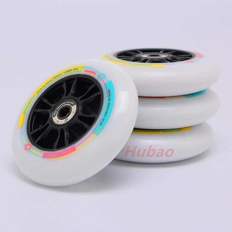 6 uds 8 Uds 84mm ruedas para patines de velocidad 90/100/110/125mm 85A ruedas para patines en línea ruedas para patines de carretera profesionales rueda de PU