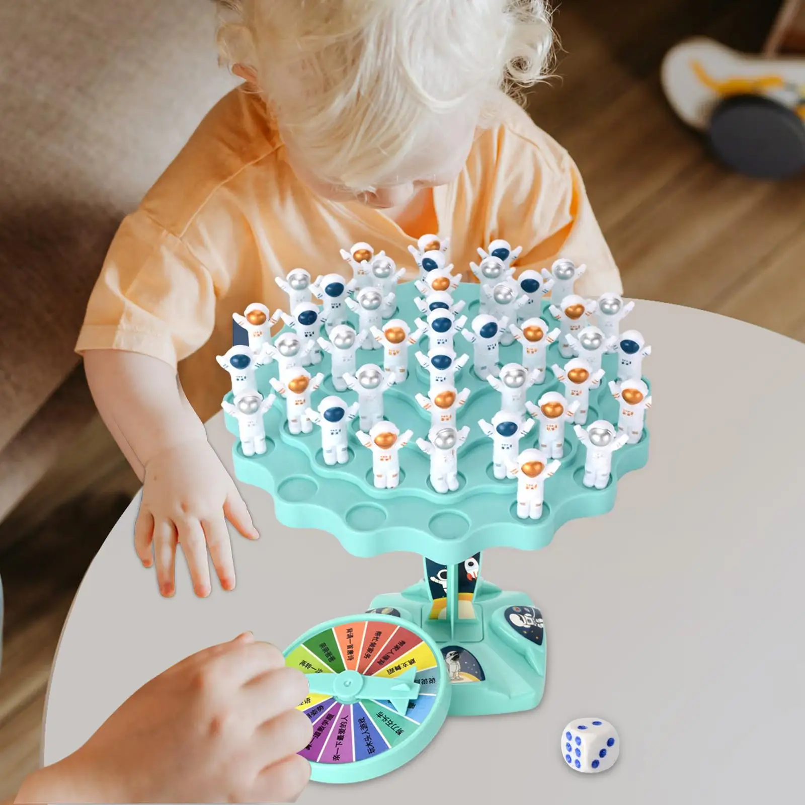 Juego de mesa de árbol equilibrado, juego de apilamiento de escritorio, juguete educativo de conteo para jardín de infantes, juego de equilibrio de dos jugadores para fiestas