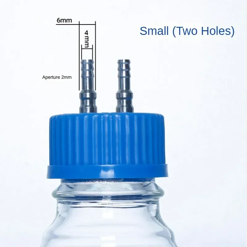 Refill Bottle Cap Reactor Refill Bottle Single Pass Double Pass Cap Stainless Steel Refill Bottle Cap Reagent Bottle Cap GL45