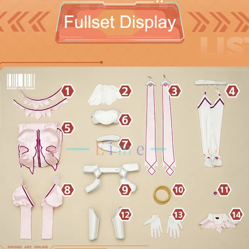 يوكي Asuna تأثيري ازياء أنيمي آلهة الإبداع Asuna فستان بتصميم حالم هالوين كرنفال الزي الرسمي بدلة الحفلات مخصص #6