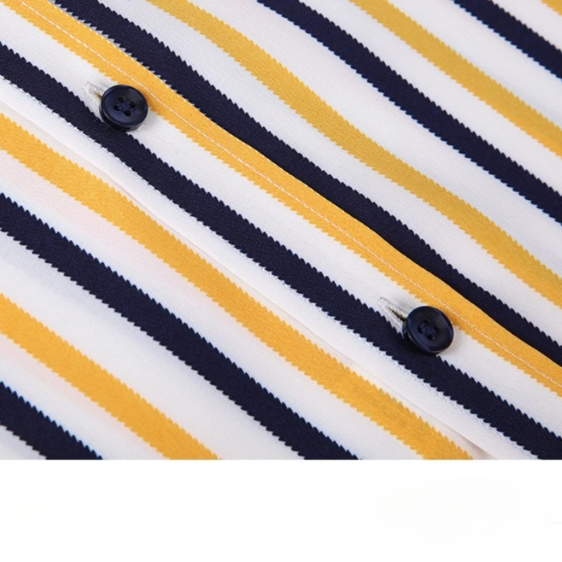 Men's long sleeve shirt Casual stripe Non-Iron Men's Business Casual Long Sleeve shirt Classic plaid fashion social Anti-wrinkle view 4