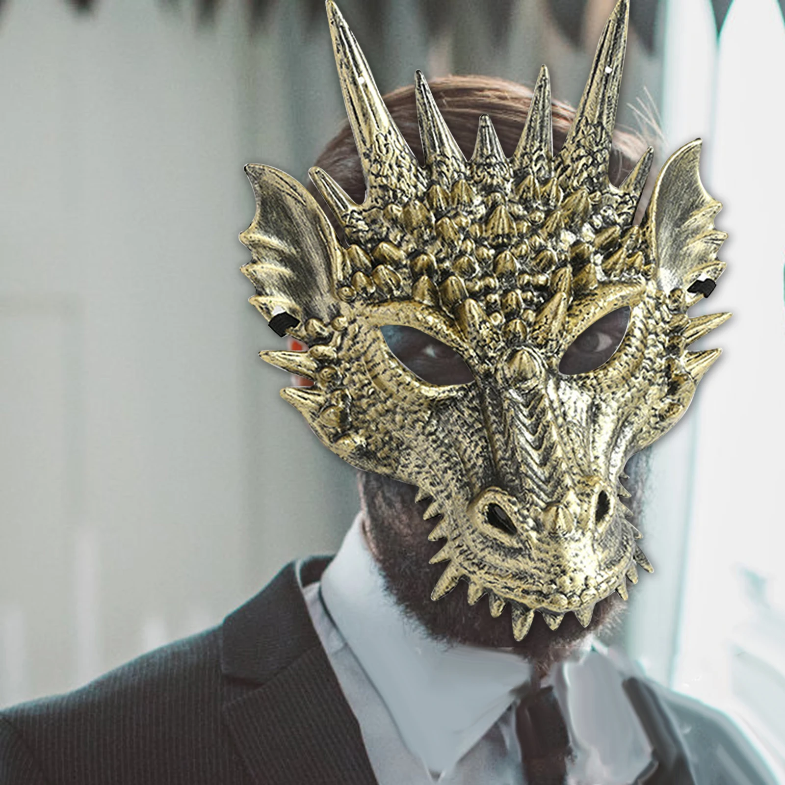 Nowy gadżety na Halloween 3D Dragon Mask rekwizyty zwierzęce nakrycia głowy maska dla dzieci dla dorosłych kostium na Halloween dekoracje festiwalowe