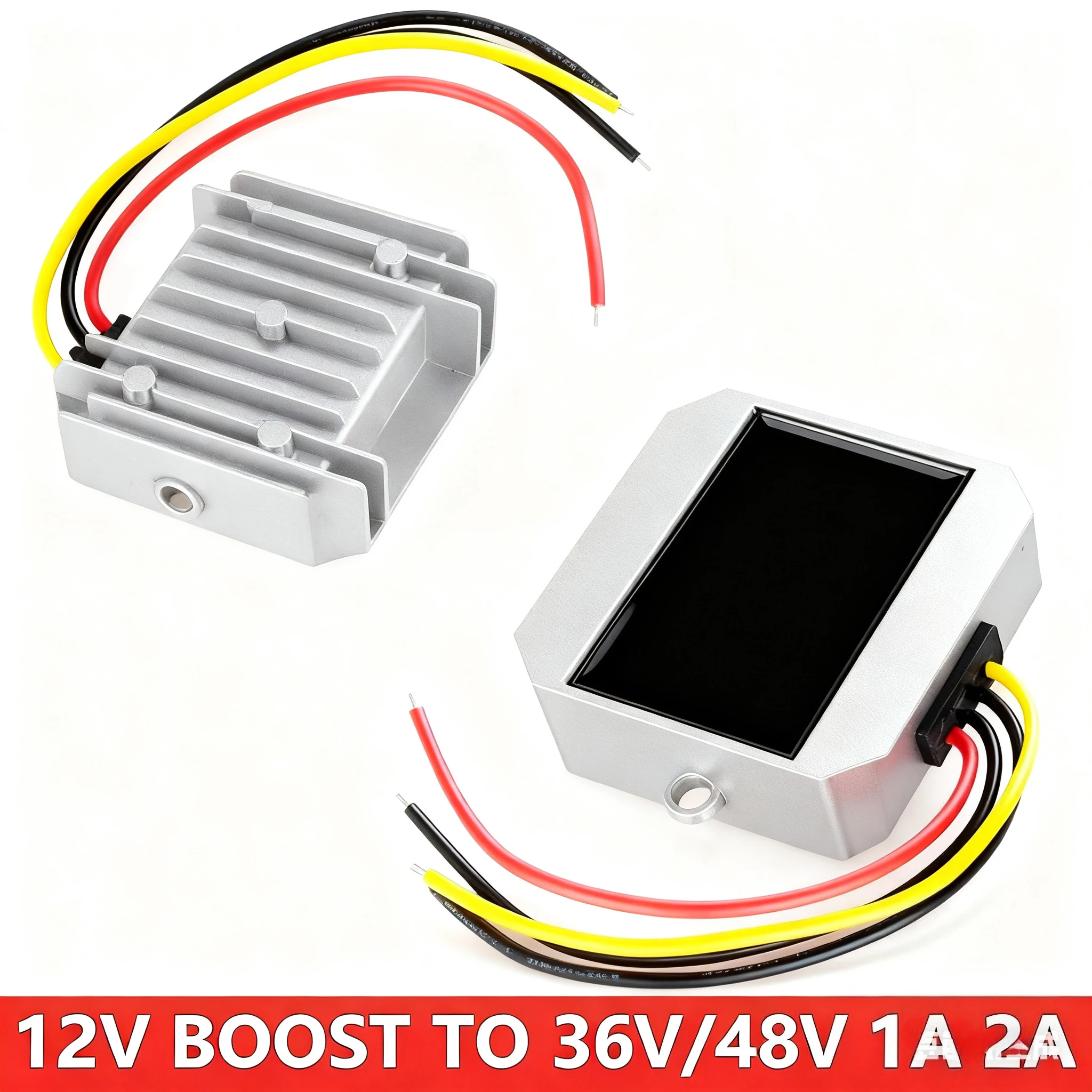 

12V to 42V/36V/48V 1A 2A Power Converter DC DC Auto Boost Regulator Step-Up Voltage Supply Module Transformer for Car Boat