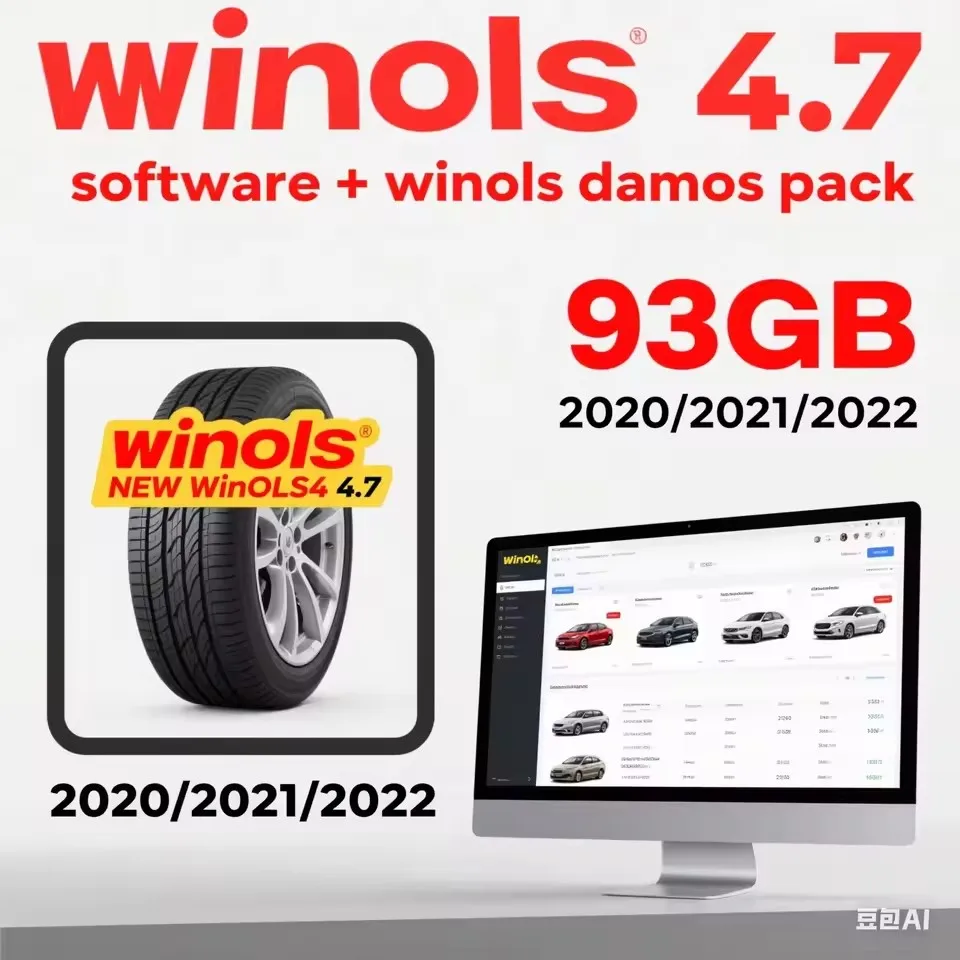 

4 in 1 Winols 4.7 Full Activated +108GB Damos Windows 7 10 11 No virtual Multi-language +ECM TITANIUM 1.61 + IMMO SERVICE Tool