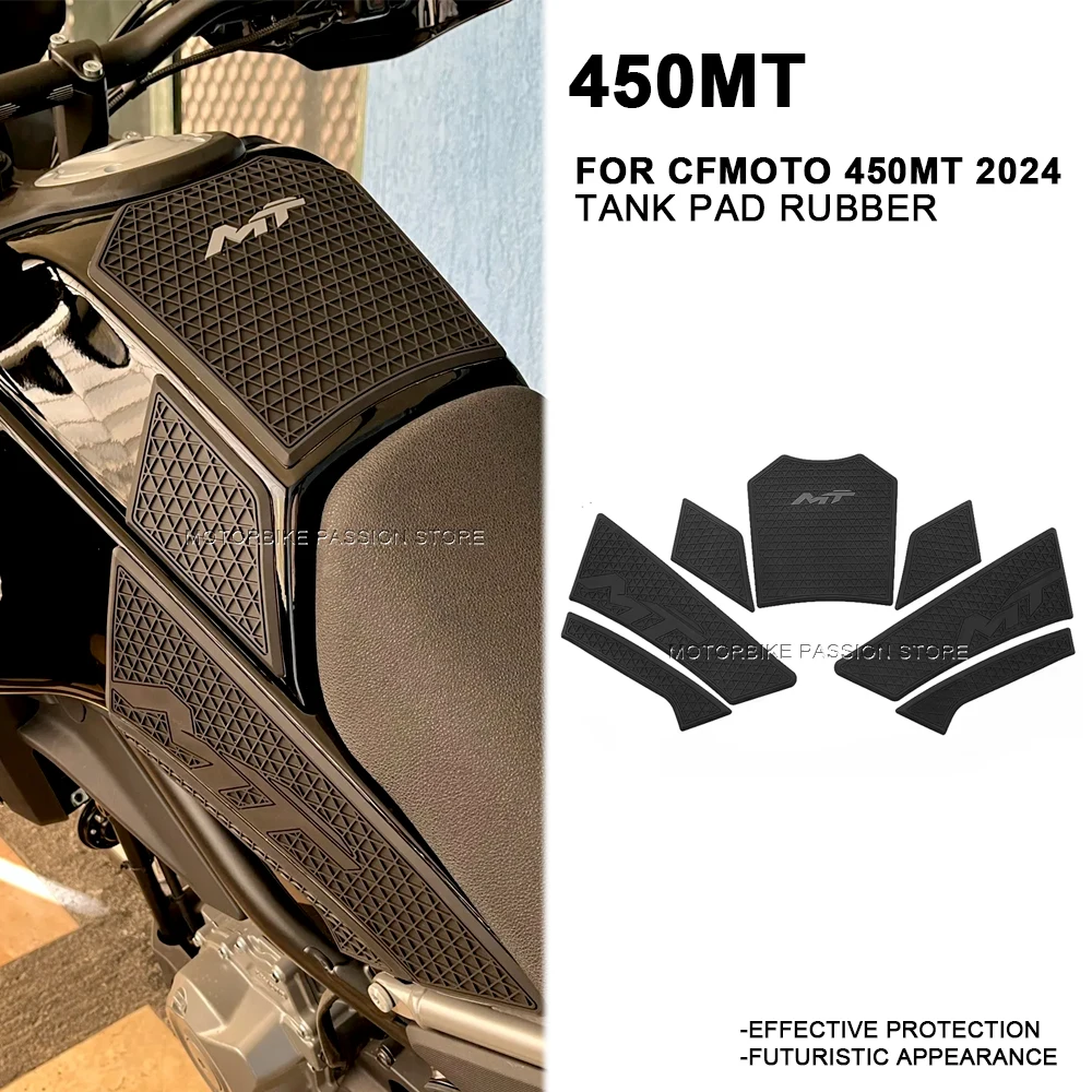 

450MT 2024 Motorcycle Accessories Fuel Oil Tank Pad Protector Stickers Gas Knee Grip Mat For CFMOTO CF MOTO 450MT MT450 MT 450