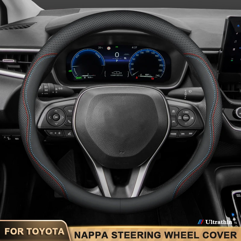 

Car Steering Wheel Cover For Toyota Camry RAV4 Yaris Prada Corolla Reiz CHR Crown Vitz Highlander Prius Auris Land Cruiser Prius