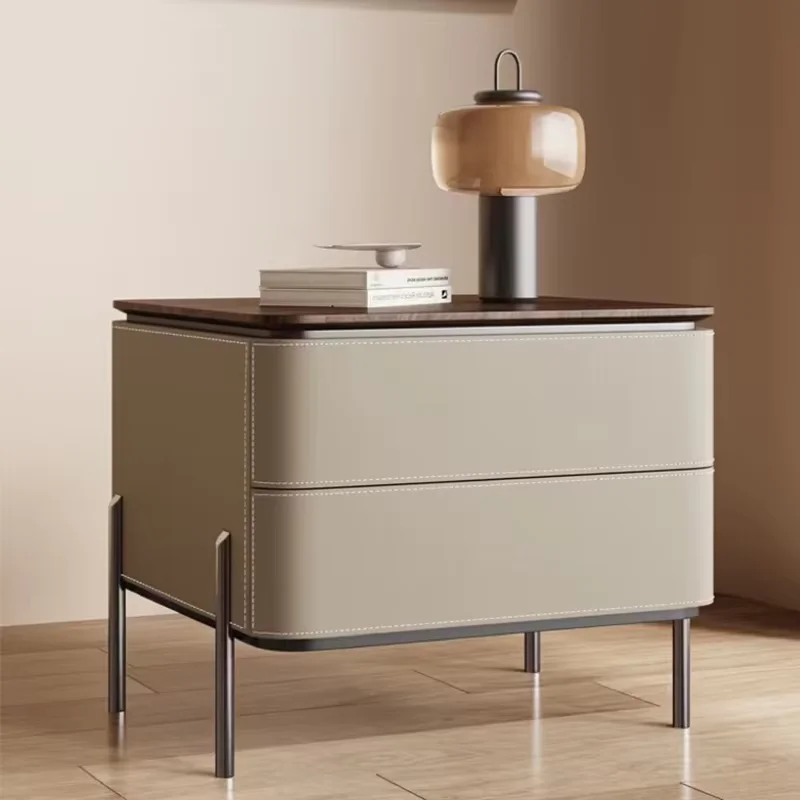 Black Small Nightstand Table Nordic Minimalist Bedroom Modern Nightstand Table Drawers Wood Mesitas De Noche Home Furniture