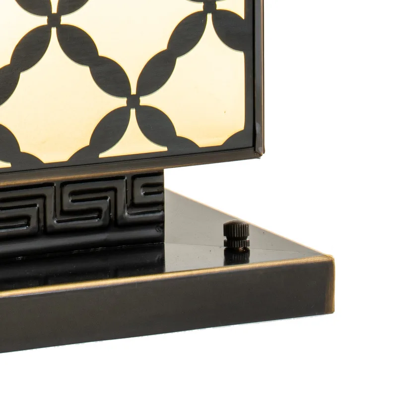 Lampu taman tembaga anti air model baru gaya Cina untuk villa, lampu dinding tiang pintu besar