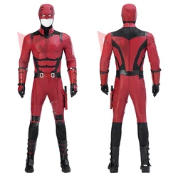 New Daredeviling Cosplay Borng Again Cosplay Costume Jumpsuit Helmet Gloves Leggings For Game Party Custom Made