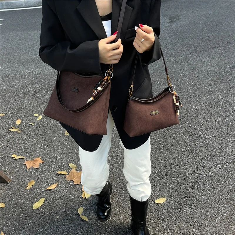 

Small-scale Premium Style Underarm Bag for Ladies, 2025 New Model, Versatile Canvas Bucket Bag, Simple Crossbody Shoulder Bag