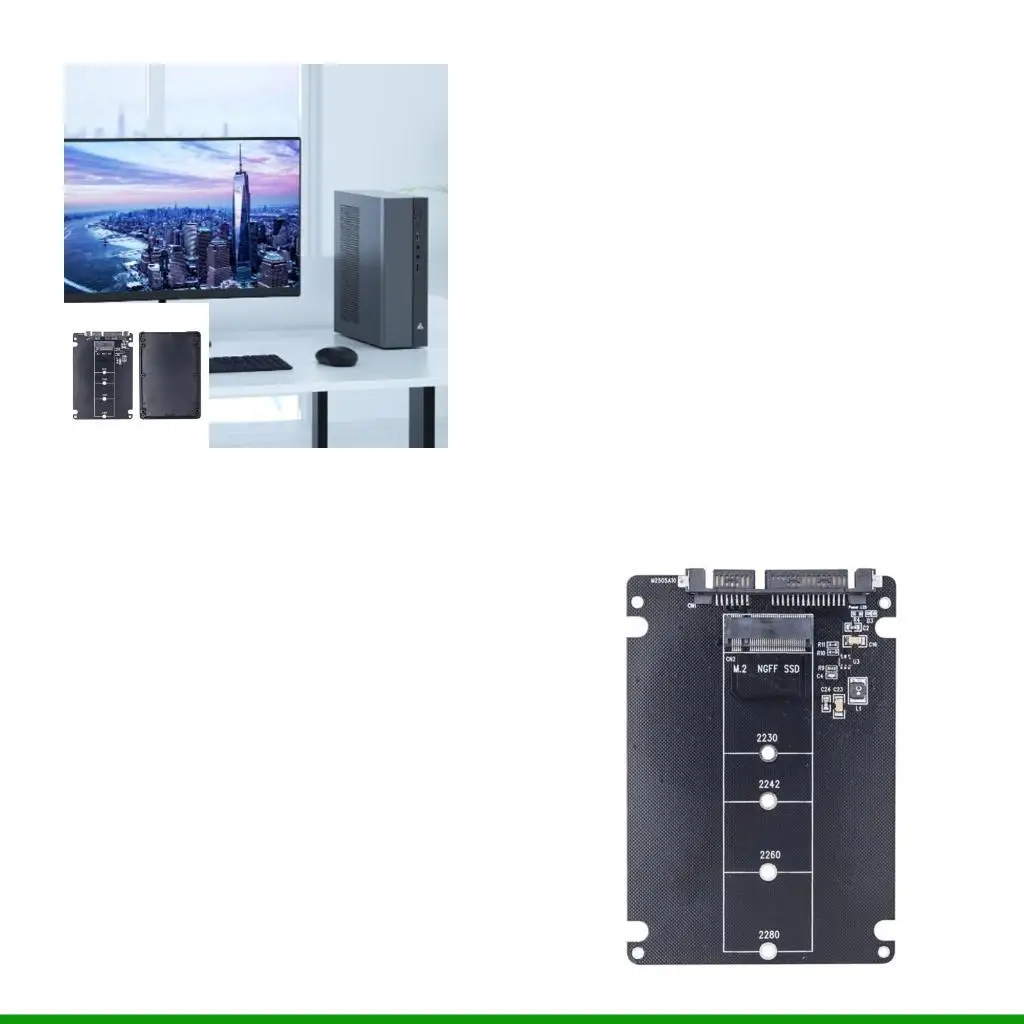 U55C Energy Saving Design M.2 NGFF to SATA3.0 Adapter Card Reduced Power Consumption