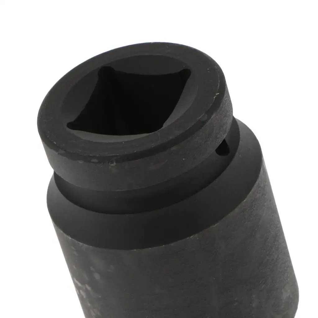Double Deep 6 Point Single Hex Socket 1 Inch Drive Alloy Impact Sleeve for Garage and Repair Tasks