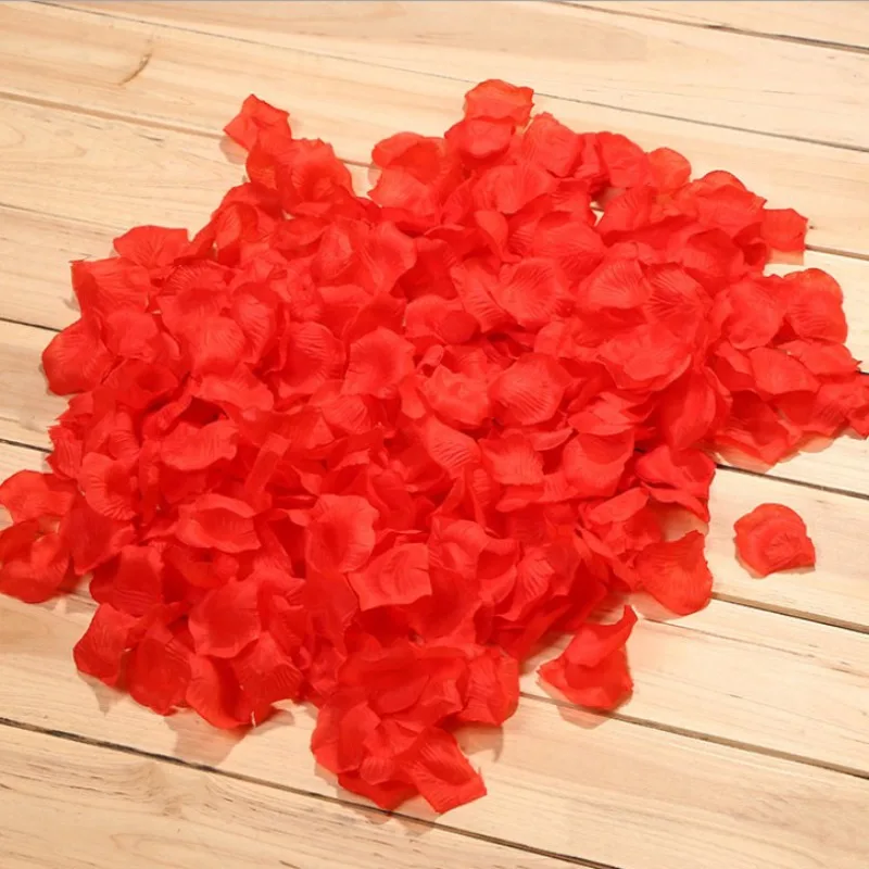 100/200/500/2000 Pieces Artificial Rose Petals Artificial Flower Silk Petals for Valentine Day Wedding Flower Decoration